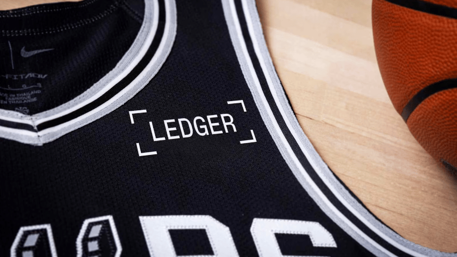 Ledger lands first sports jersey sponsorship with NBA's San Antonio Spurs